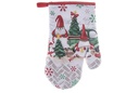 Manopla decorada Papa Noel camioneta verde 19x27 cm