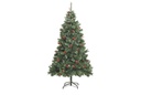 Árbol Navidad con bolas, bayas y piñas 60 cm 