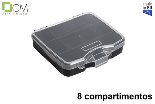 [119682] Caixa de ferramentas de plástico com 8 compartimentos