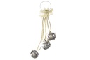 Colgante 3 cascabeles metal oro 8cm