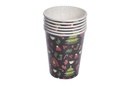 Pack 6 vasos papel decorado árbol Navidad 260 ml