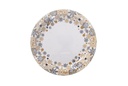 Pack 6 platos papel decorado flor Navidad 18 cm