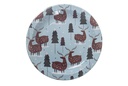 Pack 6 platos papel decorado reno Navidad 23 cm