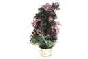 Arbolito Navidad decorado rosa 30 cm