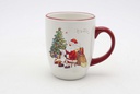 Taza cerámica Navidad decorada Papa Noel 330 ml