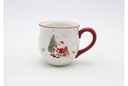Taza cerámica Navidad decorada Papa Noel 430 ml