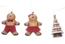 Assorted gingerbread cookie pendant 13 cm