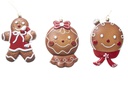 Colgante galleta jengibre surtida 16 cm