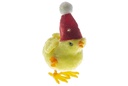 Display box chicken with Christmas hat 12 cm