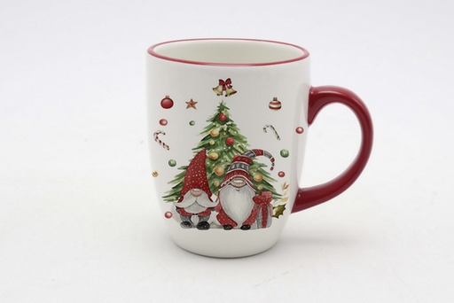 [120145] Tazza natalizia in ceramica decorata Elfo 330ml