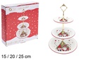 Frutero cerámica Navidad decorada elfo 15/20/25 cm