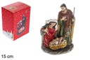 Resin Nativity set 3 pieces with base 15 cm