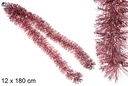 Boa pelo ancho rosa brillo 12x180 cm