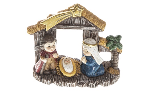 [120551] Ceramic Nativity scene 9,2x7,7x3,1 cm