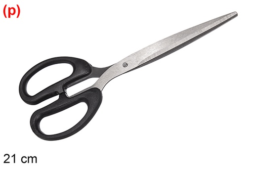 [120722] Forbici domestiche manico nero 21 cm