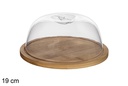 Round bamboo cheese bowl 19 cm