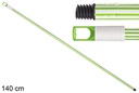 Palo soft rayado verde y blanco 140 cm