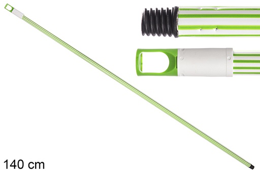 [120745] Green and white striped stick 140 cm