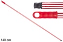 Palo soft rayado rojo y blanco 140 cm