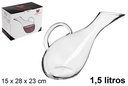 Decantador cristal Luna con asa 1,5 l.