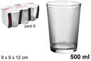 Vaso cristal sidra Diamante 500 ml