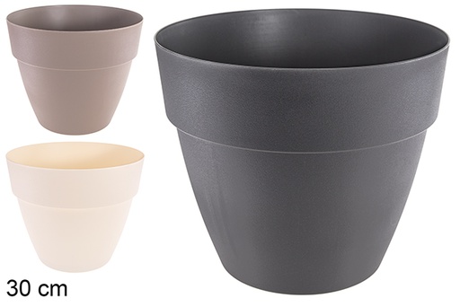 [120870] Pote de plástico cores sortidas 30 cm