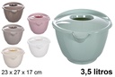 Bowl plástico mezclador con tapa 3,5 l.