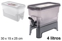 Dispensador de agua con soporte León 4 l.