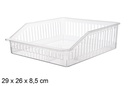 Plastic transparent storage organizer 29x26x8,5 cm