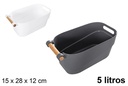 Cesta organizadora plástico retro 5 l.