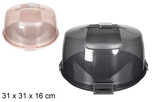 [120939] Support à gâteau en plastique couleurs assorties