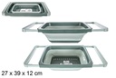 Escurridor plástico plegable rectangular verde