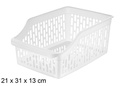 Tidy L white plastic organizing tray