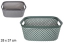 Cesta plástico organizadora 28x37 cm