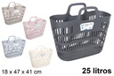 Bolso compra plástico con asas 25 l.