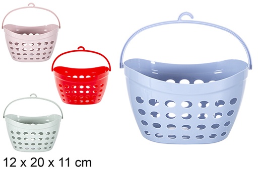 [120991] Cesta plástico para pinzas colores