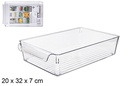 Bandeja organizadora plástico transparente 20x32 cm