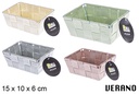 Cesta nylon colores Verano 15x10x6 cm