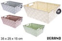 Cesta nylon colores Verano 35x25x15 cm