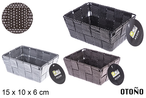 [121025] Cesta nylon colores Otoño 15x10x6 cm