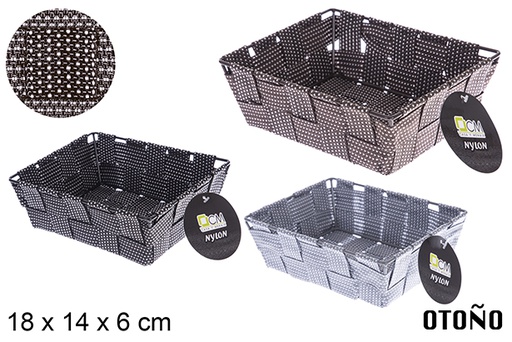 [121027] Otoño colored nylon basket 18x14x6 cm