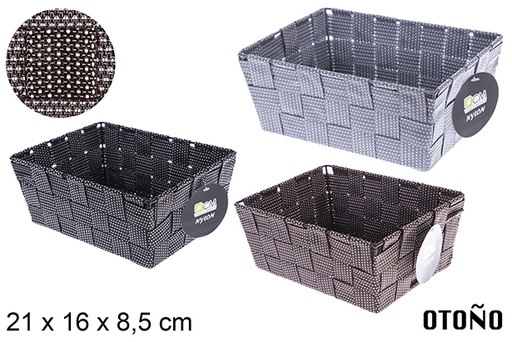 [121029] Otoño colored nylon basket 21x16x8,5 cm