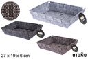 Cesta nylon colores Otoño 27x19x6 cm