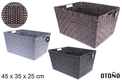 [121039] Cesto de nylon colorido Otoño 45x35x25 cm