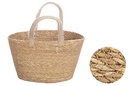 Capazo seagrass pequeño con asa corta yute