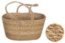 Capazo seagrass mediano con asa larga