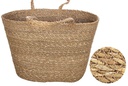 Capazo seagrass grande con asa corta