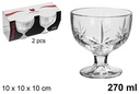 Pack 2 copas cristal helado Vicenza 270 ml