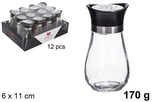 [121242] Salière et poivrière en cristal 170 grammes