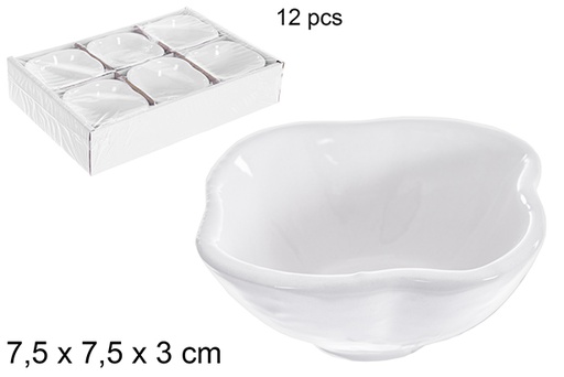 [121250] Cuenco cerámica blanca 7,5x7,5x3 cm